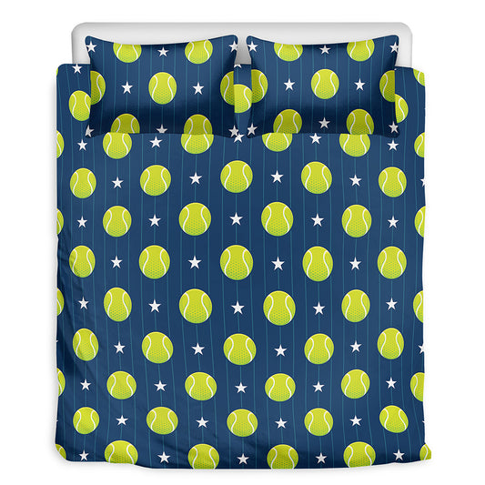 Tennis Sport Pattern Print Duvet Cover Bedding Set