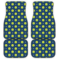 Tennis Sport Pattern Print Front and Back Car Floor Mats