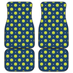 Tennis Sport Pattern Print Front and Back Car Floor Mats
