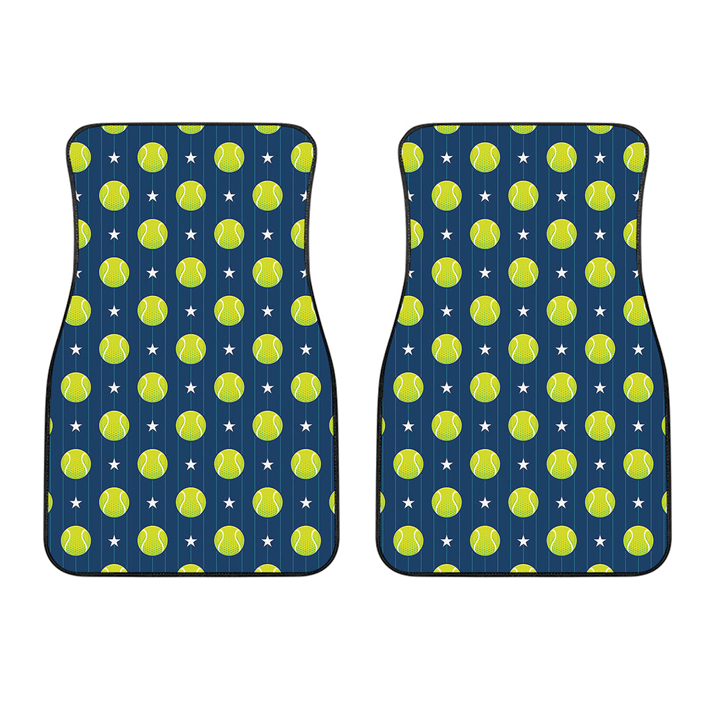 Tennis Sport Pattern Print Front Car Floor Mats