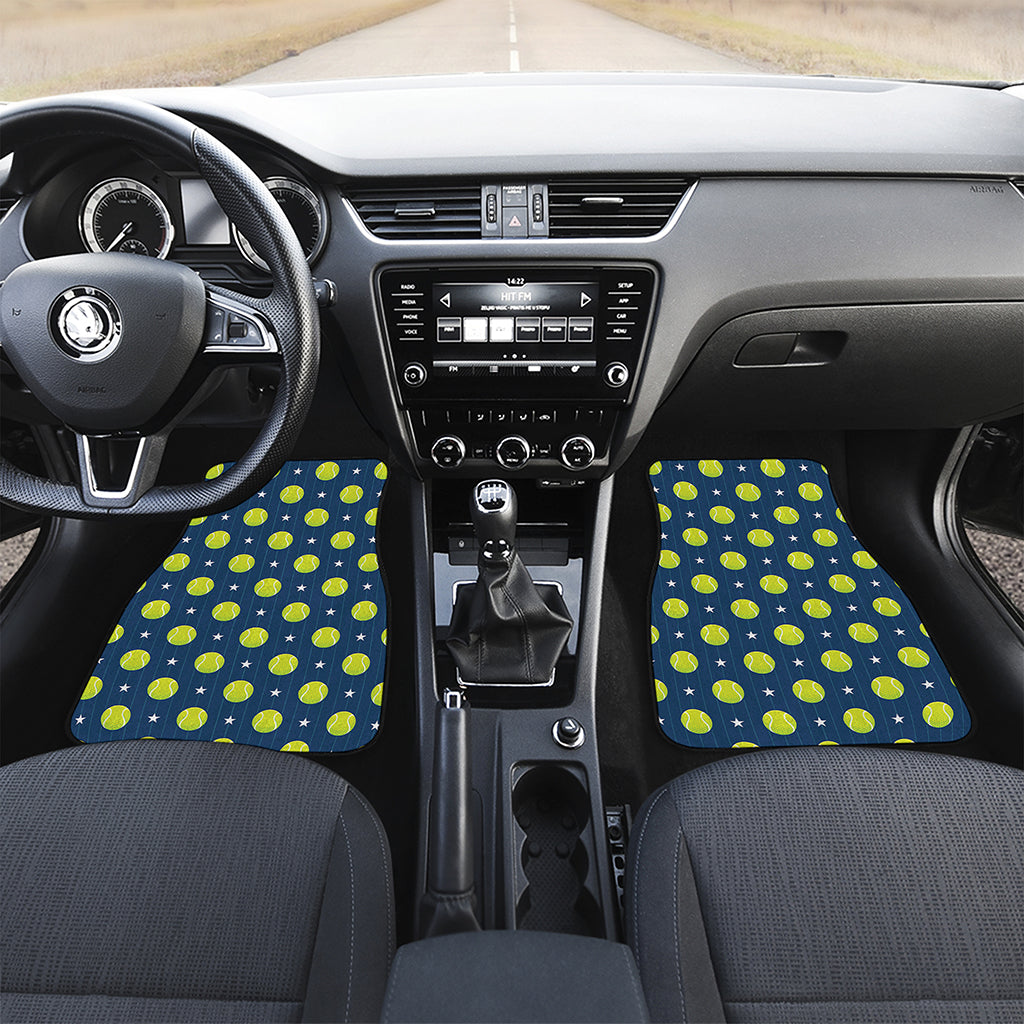 Tennis Sport Pattern Print Front Car Floor Mats