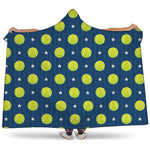 Tennis Sport Pattern Print Hooded Blanket