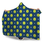Tennis Sport Pattern Print Hooded Blanket