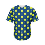 Tennis Sport Pattern Print Men's Baseball Jersey