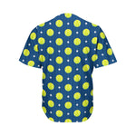 Tennis Sport Pattern Print Men's Baseball Jersey