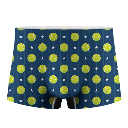 Tennis Sport Pattern Print Men's Boxer Briefs
