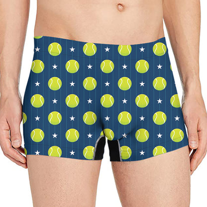 Tennis Sport Pattern Print Men's Boxer Briefs
