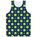 Tennis Sport Pattern Print Men's Tank Top