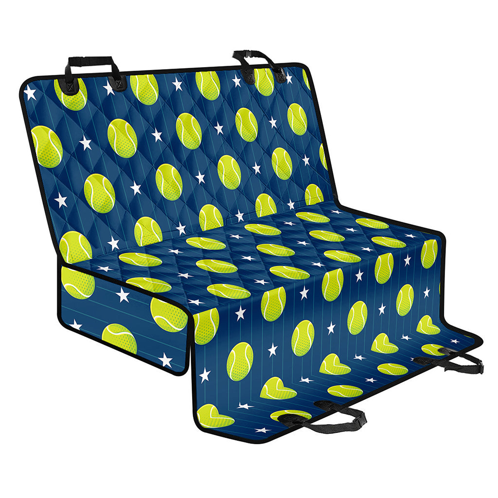 Tennis Sport Pattern Print Pet Car Back Seat Cover