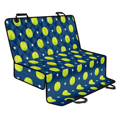 Tennis Sport Pattern Print Pet Car Back Seat Cover