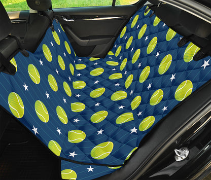 Tennis Sport Pattern Print Pet Car Back Seat Cover