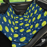 Tennis Sport Pattern Print Pet Car Back Seat Cover