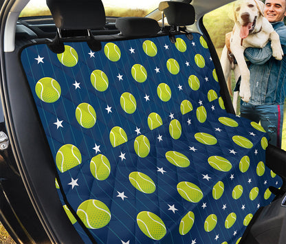 Tennis Sport Pattern Print Pet Car Back Seat Cover
