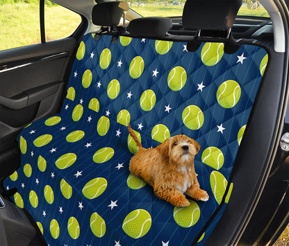 Tennis Sport Pattern Print Pet Car Back Seat Cover