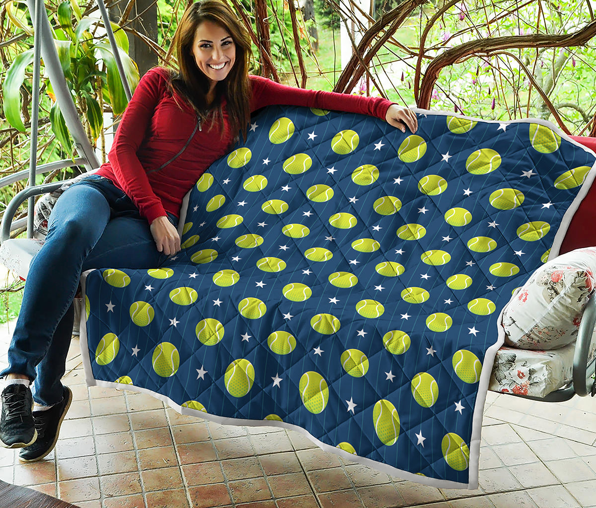 Tennis Sport Pattern Print Quilt