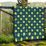 Tennis Sport Pattern Print Quilt