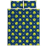 Tennis Sport Pattern Print Quilt Bed Set