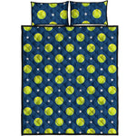 Tennis Sport Pattern Print Quilt Bed Set