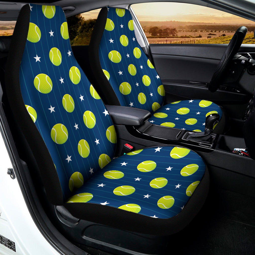 Tennis Sport Pattern Print Universal Fit Car Seat Covers
