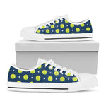 Tennis Sport Pattern Print White Low Top Shoes