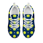 Tennis Sport Pattern Print White Sneakers