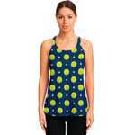 Tennis Sport Pattern Print Women's Racerback Tank Top