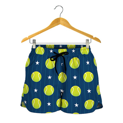 Tennis Sport Pattern Print Women's Shorts