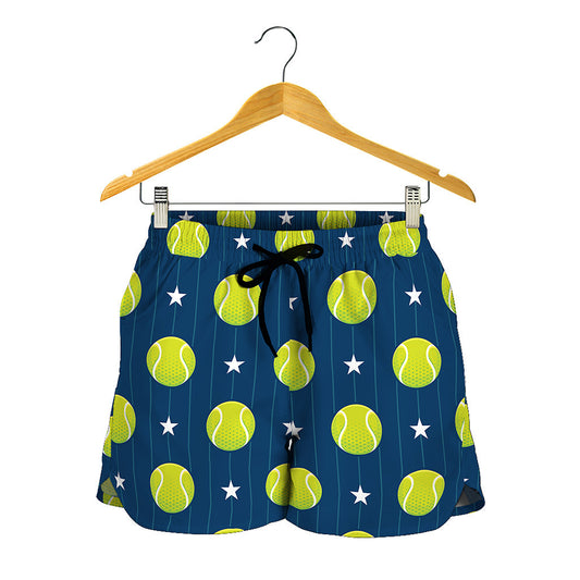 Tennis Sport Pattern Print Women's Shorts