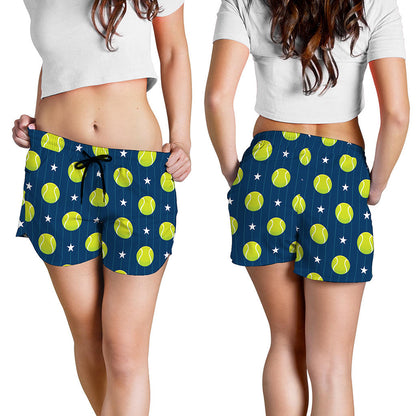 Tennis Sport Pattern Print Women's Shorts