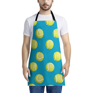 Tennis Theme Pattern Print Apron