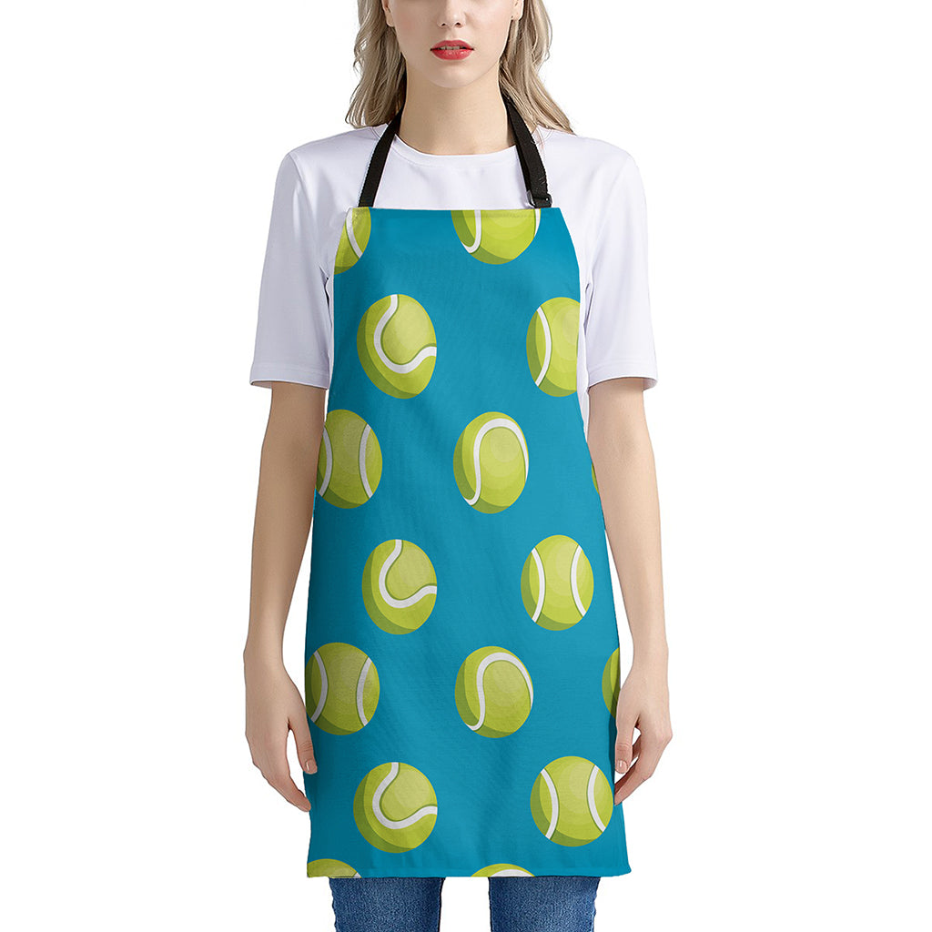 Tennis Theme Pattern Print Apron