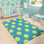 Tennis Theme Pattern Print Area Rug