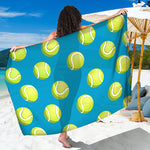 Tennis Theme Pattern Print Beach Sarong Wrap