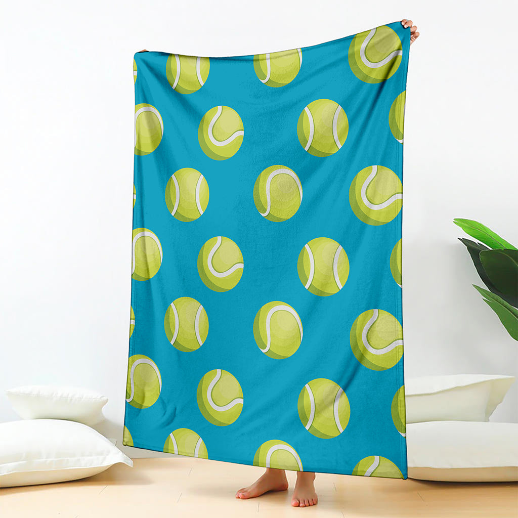Tennis Theme Pattern Print Blanket