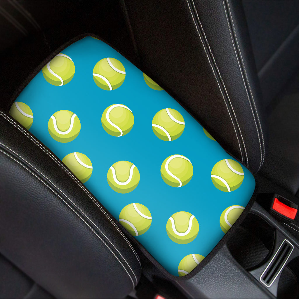 Tennis Theme Pattern Print Car Center Console Cover