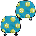 Tennis Theme Pattern Print Car Headrest Covers