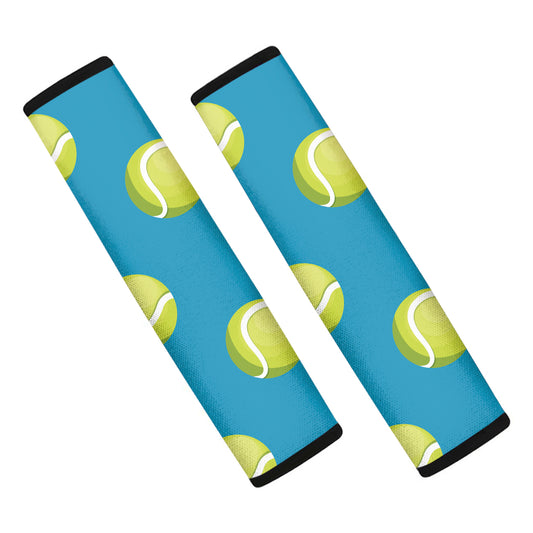 Tennis Theme Pattern Print Car Seat Belt Covers