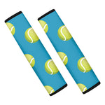 Tennis Theme Pattern Print Car Seat Belt Covers
