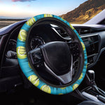 Tennis Theme Pattern Print Car Steering Wheel Cover