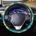 Tennis Theme Pattern Print Car Steering Wheel Cover
