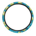 Tennis Theme Pattern Print Car Steering Wheel Cover