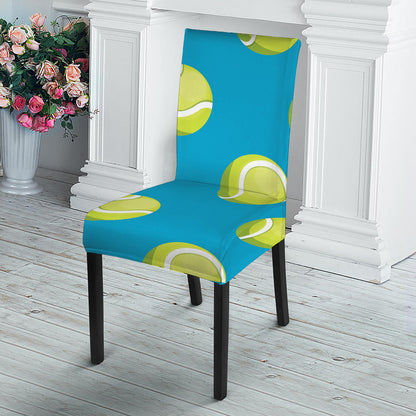 Tennis Theme Pattern Print Dining Chair Slipcover