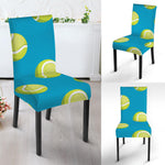 Tennis Theme Pattern Print Dining Chair Slipcover