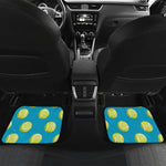 Tennis Theme Pattern Print Front and Back Car Floor Mats