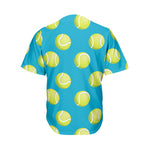 Tennis Theme Pattern Print Men's Baseball Jersey
