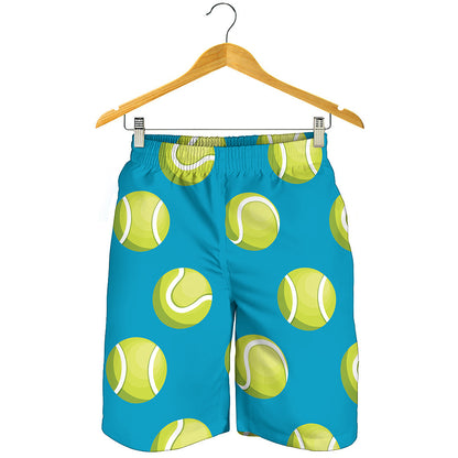 Tennis Theme Pattern Print Men's Shorts