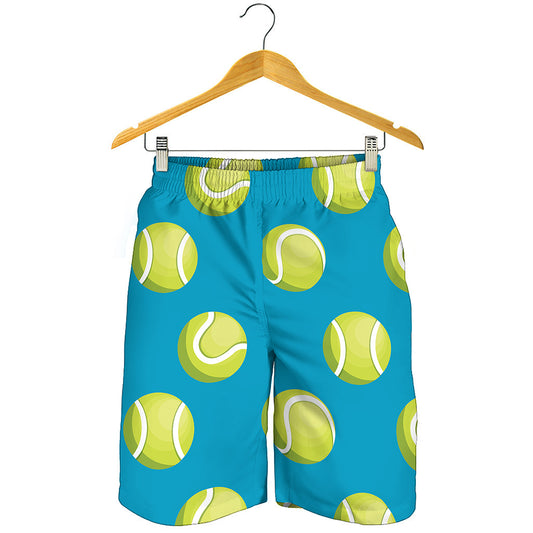 Tennis Theme Pattern Print Men's Shorts