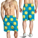 Tennis Theme Pattern Print Men's Shorts