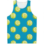 Tennis Theme Pattern Print Men's Tank Top