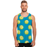 Tennis Theme Pattern Print Men's Tank Top